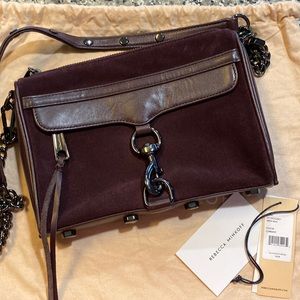 Rebecca Minkoff Mini Mac Crossbody bag in Currant